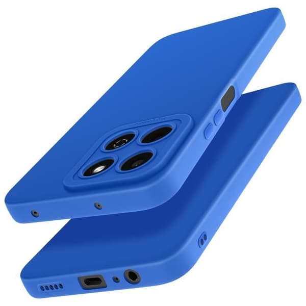 Coque - Honor - 200 Smart - Mjuk Silikon - Repellerande - Skyddad Kamerablock Blå