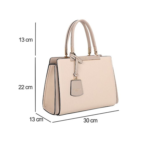 Tyylikäs käsilaukku, jossa on kiinnitys ja olkahihna Gallantry Beige Beige
