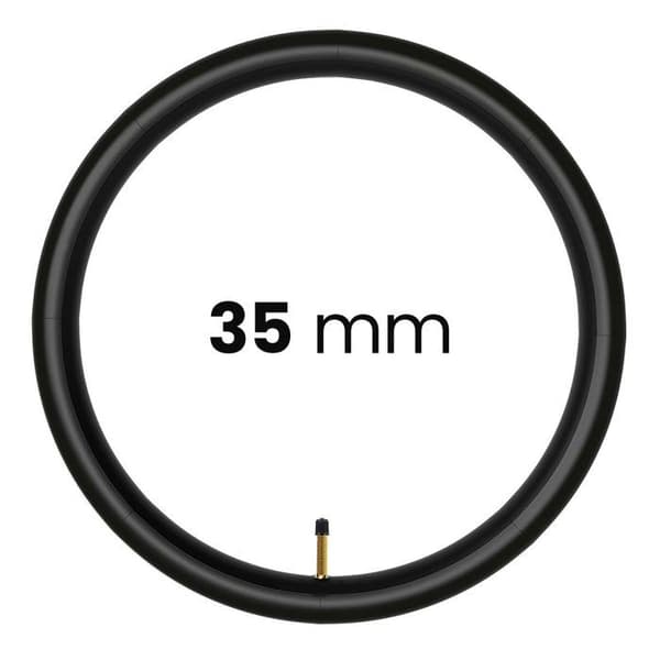 Slange 700×35C til cykel i slidstærk sort gummi