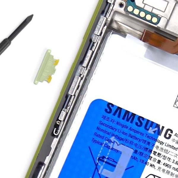 Samsung Galaxy A54 ja A34 alkuperäinen Samsung Power-nappi vihreä Grön
