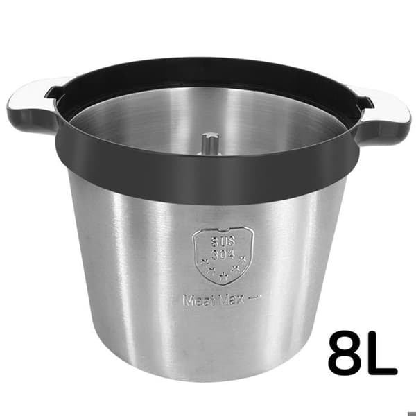 Elkødshakker - SOKANY - Model 8L - 2 Hastigheder - Rustfrit Stål - Sort/Sølv Svart