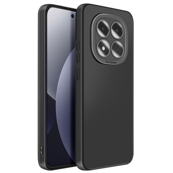 Silicone Cover til Redmi Note 15 Pro Plus med Forstærkning til Kamerablok Sort Svart