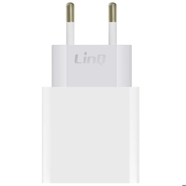 Triple USB vægoplader 15.5W kompakt format LinQ hvid Vit