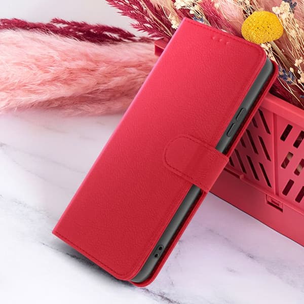 Etui Møntmappe til Xiaomi Redmi Note 14 Pro Plus og Note 14 Pro Zanaé Rød Röd