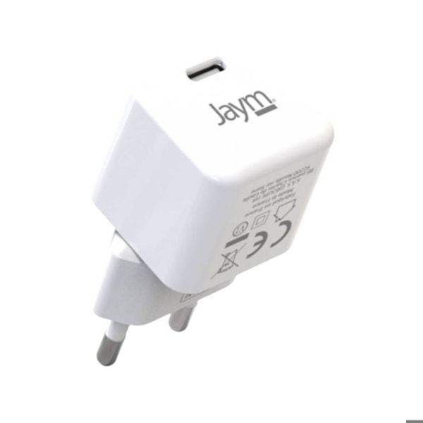 USB-C Vægoplader 30W med Power Delivery / Hurtig PPS Teknologi Jaym Hvid Vit