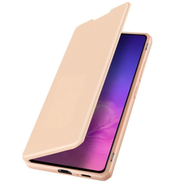 Galaxy S10 Lite Cover Korthållare Videoställ Silky Touch Dux Ducis Rosa