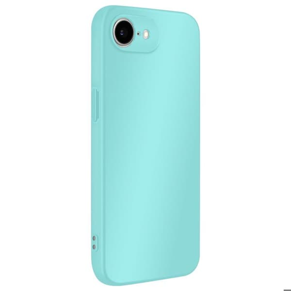 Cover - UNDERRETTELSE - iPhone 16e - Blød Berøring - Semi-hård Silikone - Turkis Blå