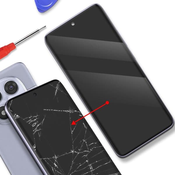 Fuld AMOLED-skærm til Redmi Note 14 Pro 5G Service Pack Xiaomi Lavendel Violett