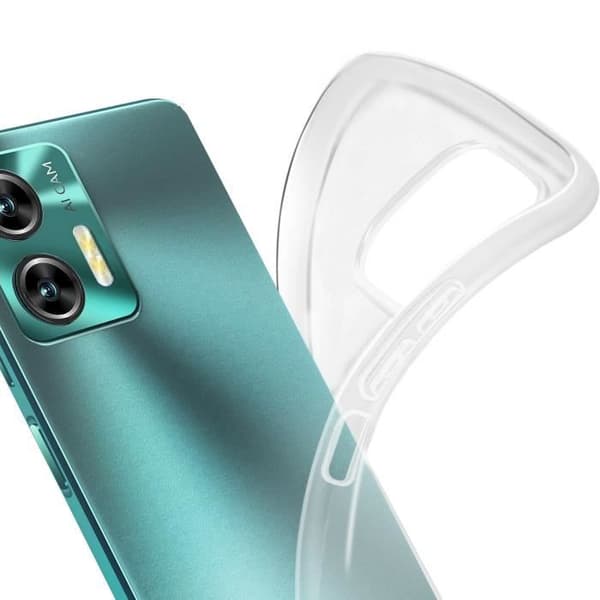 Silicone Cover - AVIZAR - Oukitel C35 - Stødabsorberende beskyttelse - Transparent - Fleksibel Vit