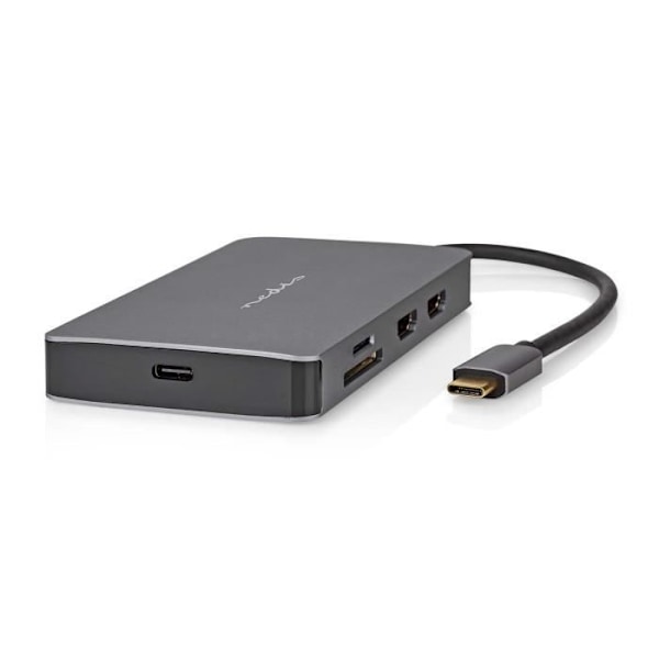 USB-C-adapter - Nedis - 7-i-1 - HDMI, Ethernet, USB-A, USB-C, microSD - 4K vid 60 Hz