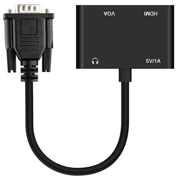 VGA till HDMI och VGA kvinnlig adapter videoadapter
