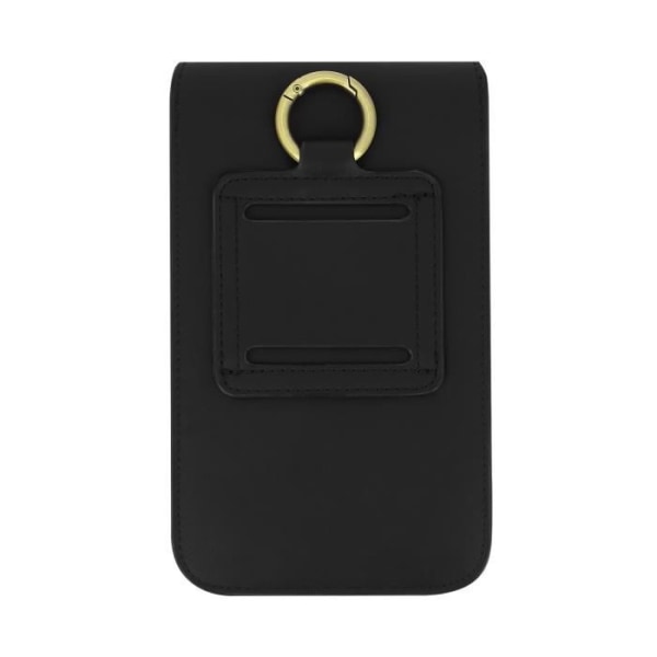 Smartphone Bälte Fodral - AVIZAR - Multipocket - Svart - Magnetisk - Halvstyv Svart