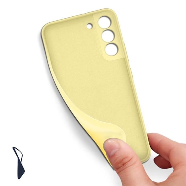 Coque - Samsung - Galaxy S22 Plus - Mjukt Silikon - Motståndskraftigt Skydd - Gul Gul