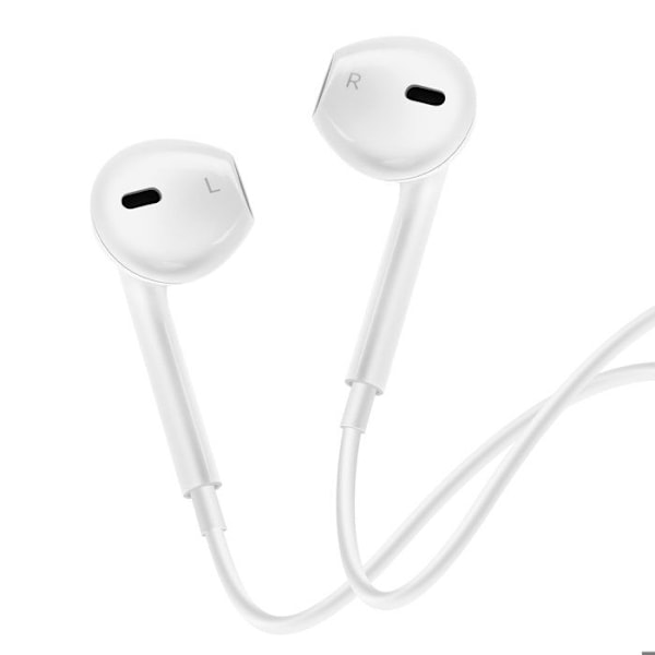 USB C Trådade Hörlurar med Inbyggd Kontrollknapp Mayaxess Vit Vit