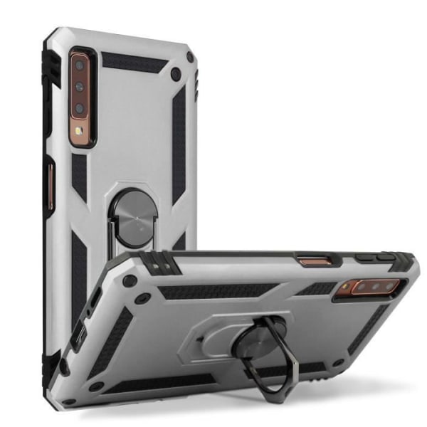 Coque - Samsung - Galaxy A7 2018 - Bi-materiel - Silver - Transformbar videostöd Pengar