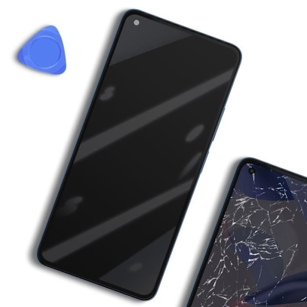 Skärm för Xiaomi 11 Lite 5G NE LCD + Touch Glass + Xiaomi blått chassi Blå