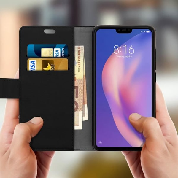 Housse - Xiaomi - Mi 8 Lite - Silikone - Video Support - Sort Svart