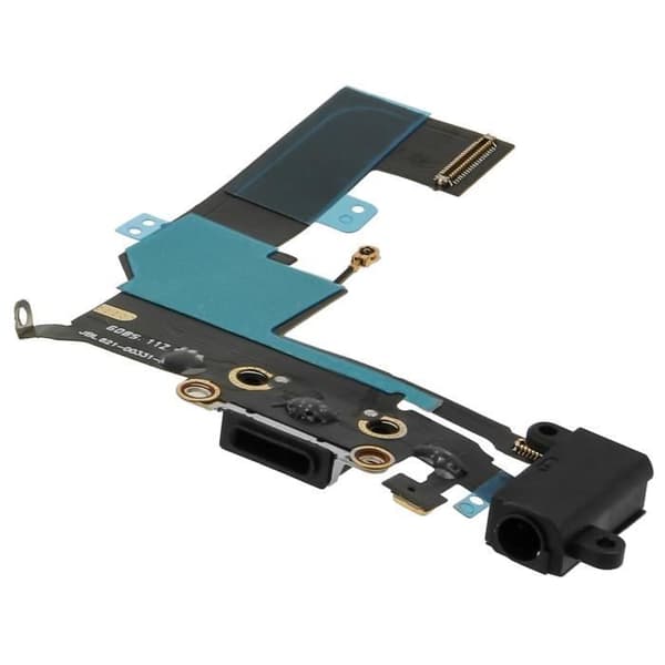 Batterikabel - AVIZAR - iPhone SE - Lightning-stik - 3.5mm jack - Sort Svart