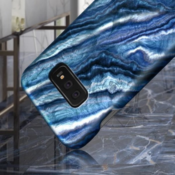 Coque - IDEAL OF SWEDEN - Samsung Galaxy S10e - Indigo Swirl - Rigide - Blå - Unisex Blå
