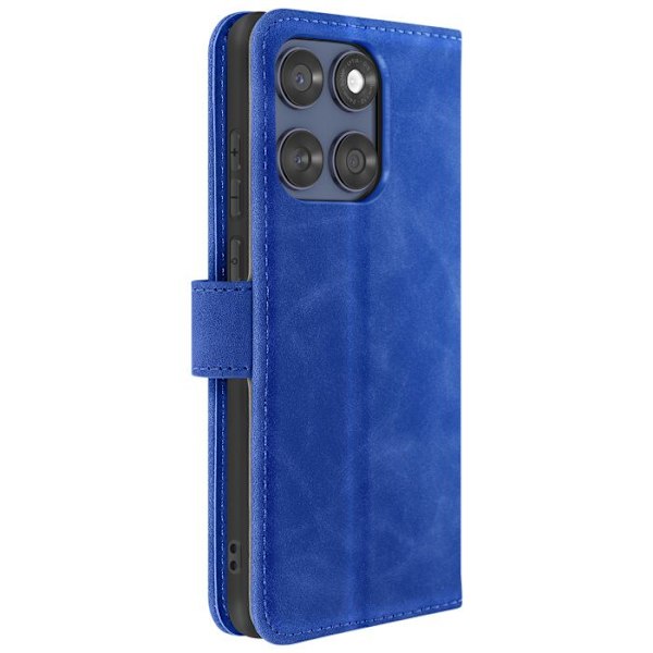 Housse Folio til Motorola Edge 60 Fusion og Edge 60 Video Støtte Blå Nat Blå