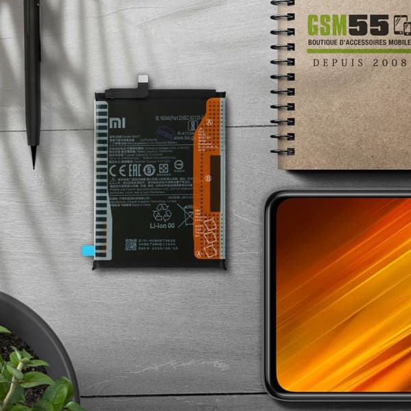 Akku Xiaomi Poco X3 5160mAh BN57 Service Pack Xiaomi Musta Svart