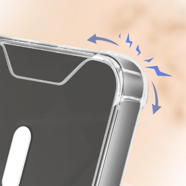 AVIZAR Skyddsfodral för iPhone 13 Pro Max - Silikongel - Förstärkta hörn - Genomskinlig Transparent