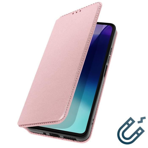 Fodral till Xiaomi Redmi 14C - AVIZAR - Vändkortshållare och videostöd - Rosa Rosa
