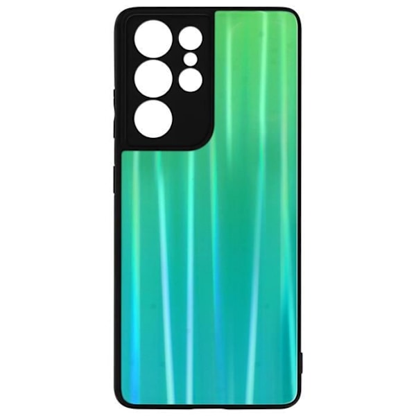 Fodral - Samsung - Galaxy S21 Ultra - Holografisk - Glänsande - Lätt Grön