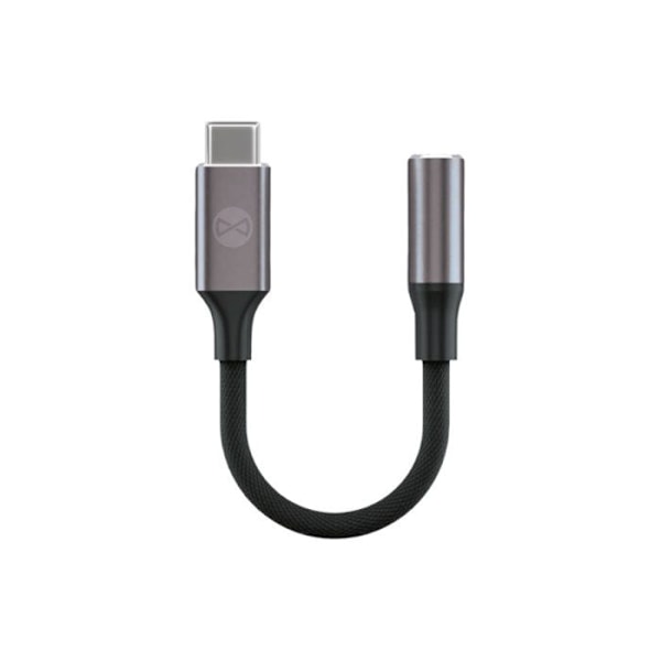 USB-C Mænd til 3,5 mm Hun Audio Adapter Forever Sort