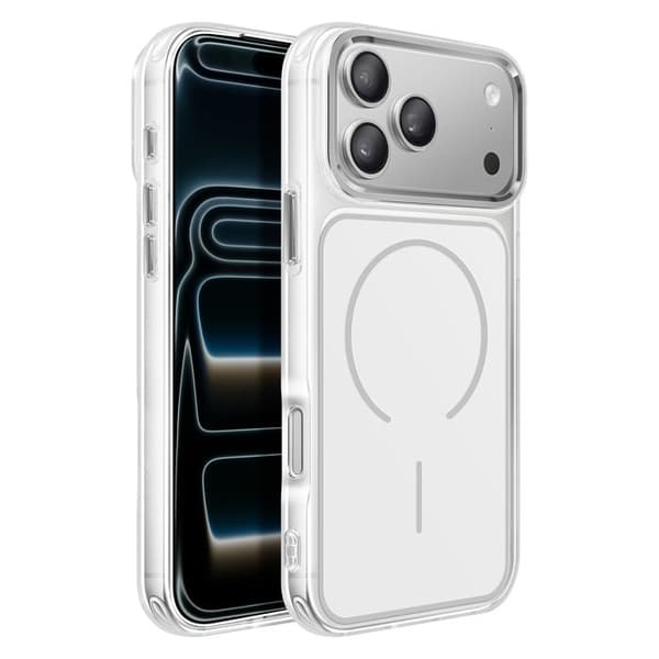 MagSafe-cover til iPhone 17 Pro Ultra Forstærket Bi-materiale Hvid Vit
