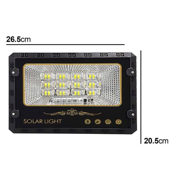 LED Projektor 10W Udendørs 9000K med 10W Solpanel Sort Svart