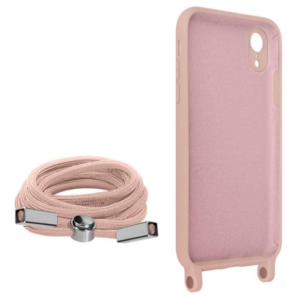 AVIZAR Taske til Apple iPhone XR - Halvstiv - Halsrem 80cm - Pink rosa