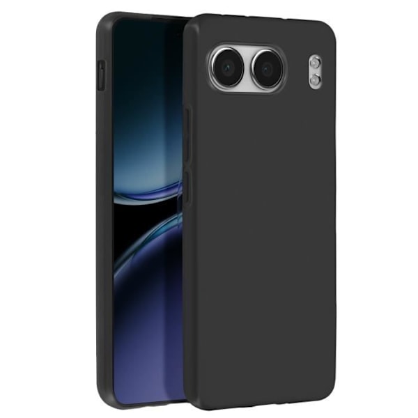 OnePlus Nord 4 Pehmeä Matta Silikoonikuori Musta Svart