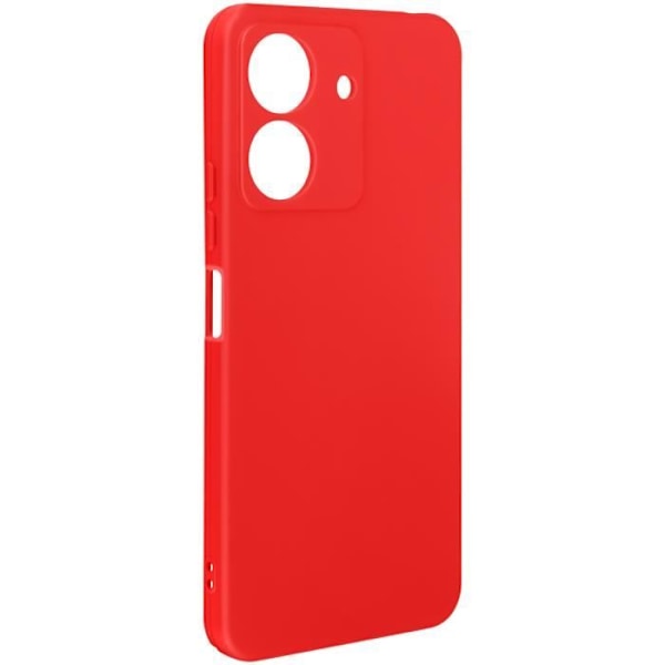 Etui - AVIZAR - Xiaomi Redmi 13C - Rød - Halvstiv - Blødt berøring Röd