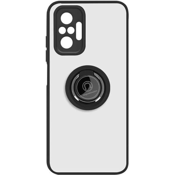 Skyddsfodral - Xiaomi - Redmi Note 10 Pro - Hållring - Videostöd - Svart Svart