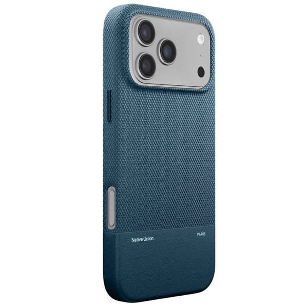 Cover til iPhone 17 Pro MagSafe Stødabsorberende Tekstur Serie ReClassic Native Union Blå Blå