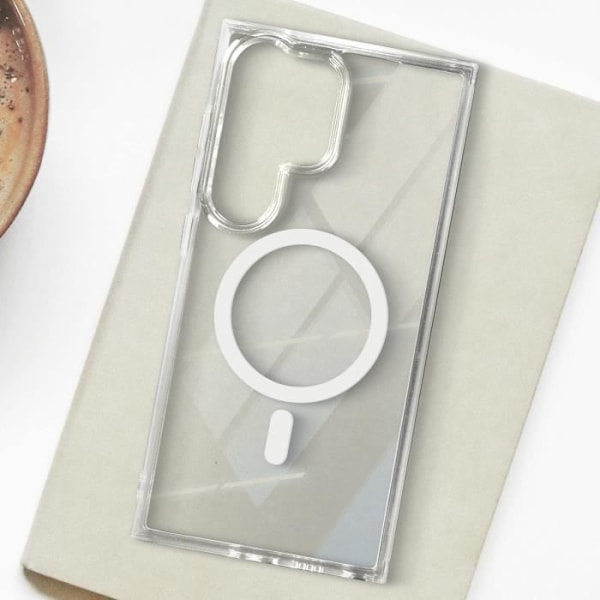 MagSafe Fodral för Samsung Galaxy S24 Ultra Polycarbonate Silikongel Transparent Transparent