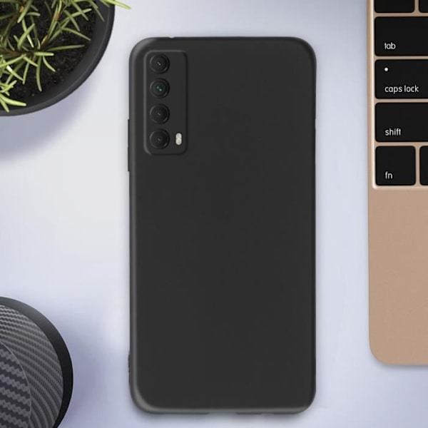 Beskyttelsescover - AVIZAR - Huawei P Smart 2021 - Fleksibel Silikone Gel - Ultra-tynd - Sort Svart