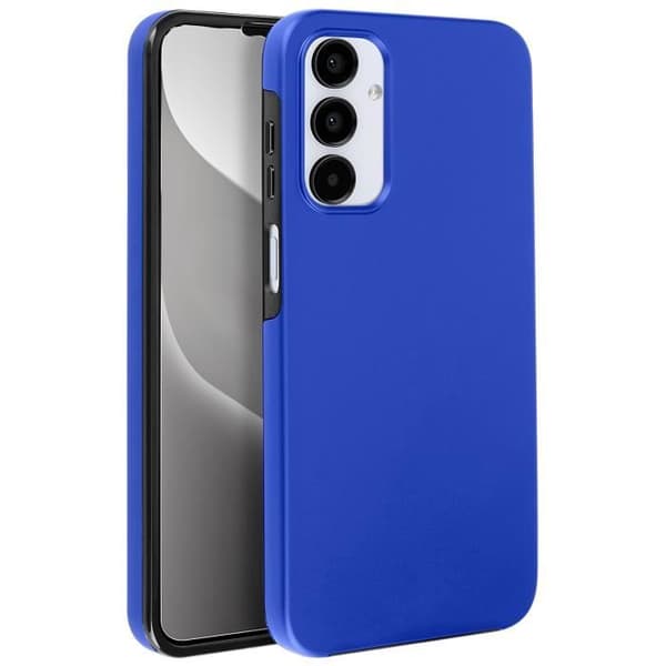 AVIZAR Fuldt etui til Samsung A25 - Hard and Soft Touch Front Blå - Ultra-resistent og elegant Blå