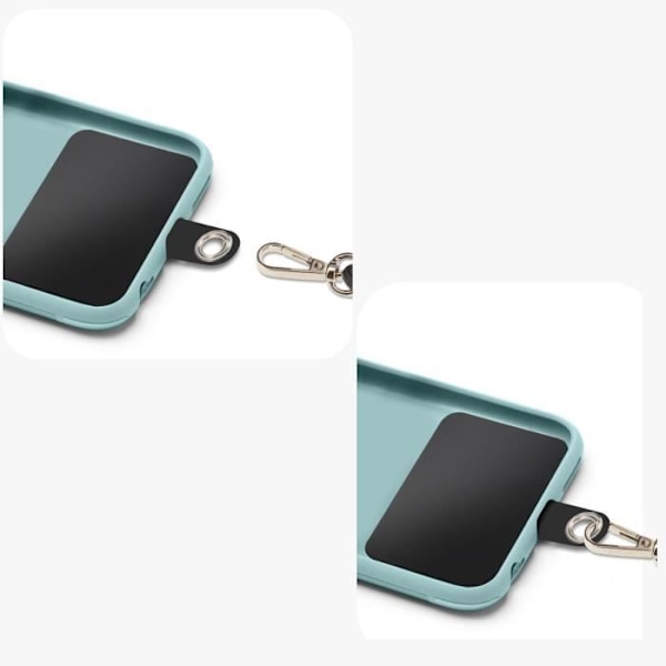 Halsbånd til telefon Justerbar 85 cm Akashi Sort sort