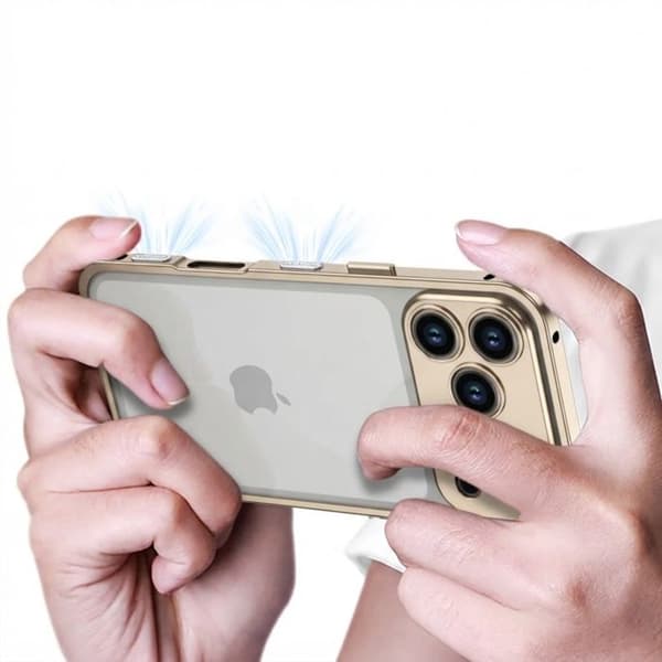 iPhone 18 Pro Max: Iskunkestävä Suojakuori, jossa on Integroitu Kamerasuoja, Harmaa Grå