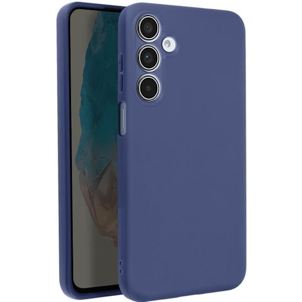 Silikonmjuk fodral för Samsung Galaxy M35 Mörkblå Blå