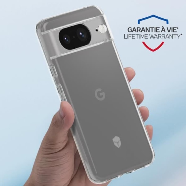 Fodral till Google Pixel 8 Förstärkt Anti-Fall 2m Force Fodral Pulse Transparent Vit