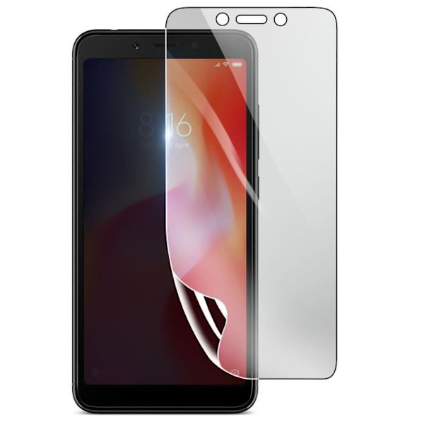 Skärmskydd - 3MK - Xiaomi Redmi 6 - Stötsäker Hydrogel - Genomskinlig - Reptålig Transparent