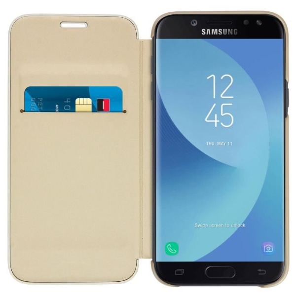 Samsung Flip Wallet J5 2017 -kotelo - kulta