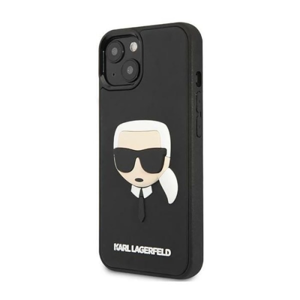 Karl Lagerfeld 3D gummi Karl-39s Head - Fodral för iPhone 14 (svart) - 3666339086442