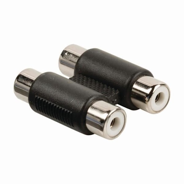 Adaptør Audio Stereo | 2x RCA Hun - 2x RCA Hun | Sort ALPEXE-157