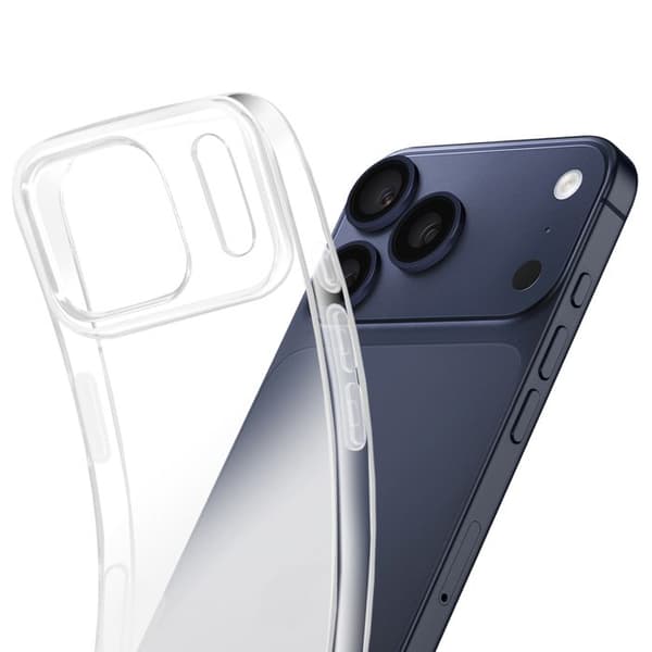 Ultra Tynde Coque til iPhone 17 Pro Max i Transparent Blødt Silikone Vit