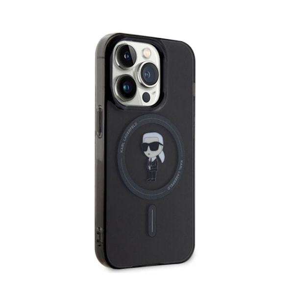 Karl Lagerfeld IML Ikonik MagSafe - Fodral för iPhone 15 Pro (svart)