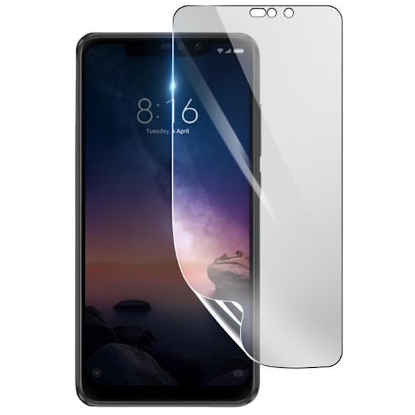 Näytönsuoja - 3MK - Xiaomi Redmi Note 6 Pro - Iskunkestävä Hydrogeeli - Läpinäkyvä - Naarmuuntumaton Transparent